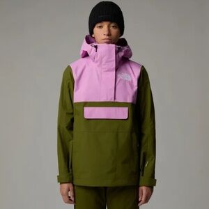 The North Face Women's Driftview Anorak Forest Olive/Dragonfruit XS